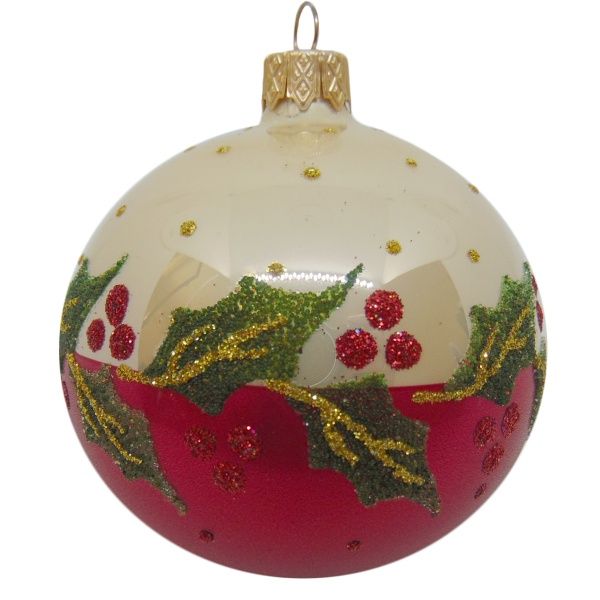 Шар новогодний d80 калина 1 